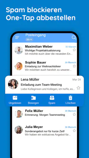Mail, Alle E-Mail-Posteingänge screenshot