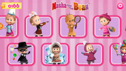 Masha and the Bear Mini Spiele screenshot