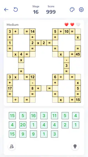 Mathematik-Puzzles - Crossmath screenshot