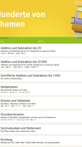 Mathematik Übungen screenshot