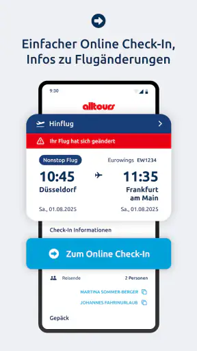 mein alltours Reiseplaner screenshot