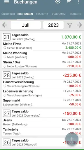 Mein Haushaltsbuch screenshot