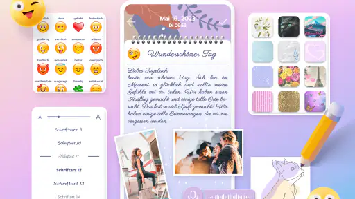 Mein Tagebuch mit Code screenshot