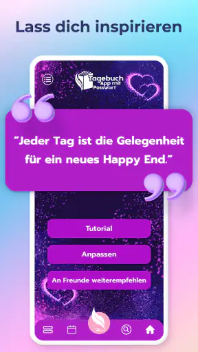 Mein Tagebuch mit Code screenshot