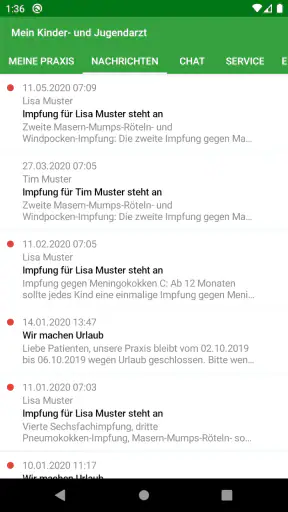 Meine pädiatrische Praxis screenshot