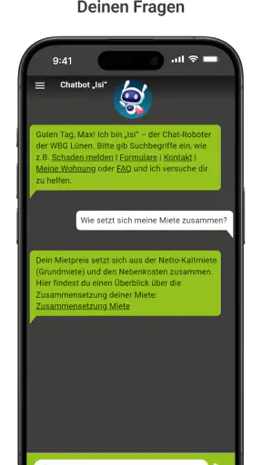 Meine WBG Lünen screenshot