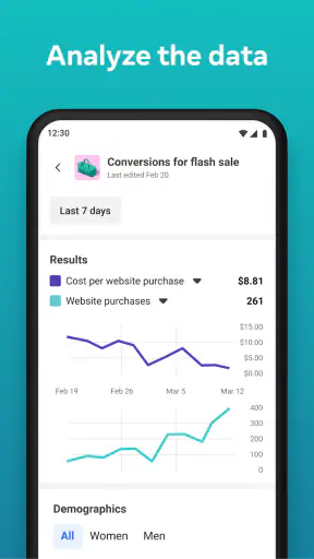 Meta-Werbeanzeigenmanager screenshot
