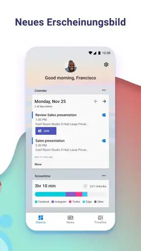 Microsoft Launcher screenshot