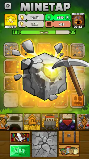 Minetap – Merge rpg clicker screenshot