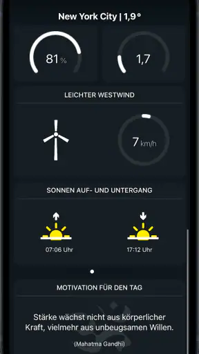 Mobilewetter screenshot