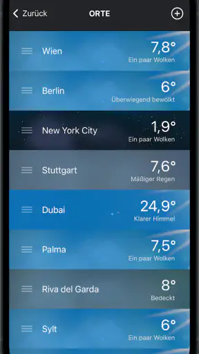 Mobilewetter screenshot