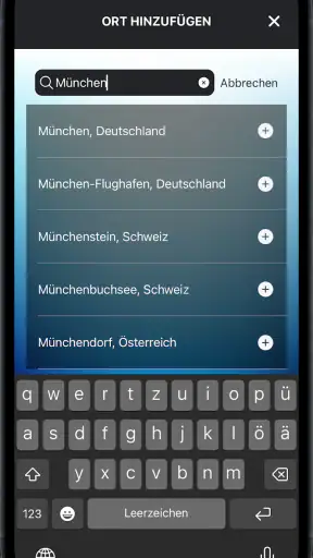 Mobilewetter screenshot