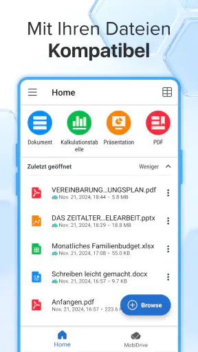 MobiOffice: Word, Sheets, PDF screenshot