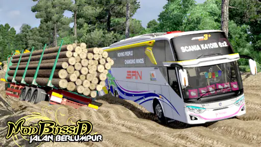 Mod Jalan Rusak Bussid Lumpur screenshot