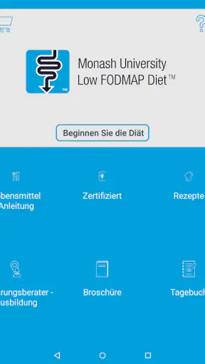 Monash University FODMAP diet screenshot