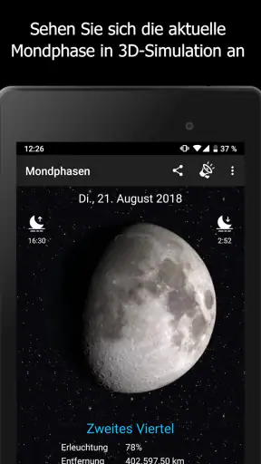 Mondphasen screenshot