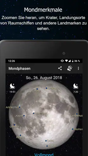 Mondphasen screenshot