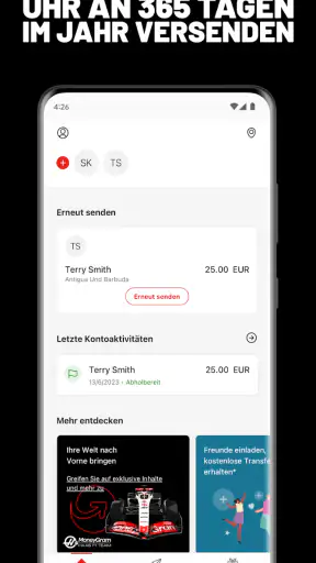 MoneyGram® Geld Online Senden screenshot