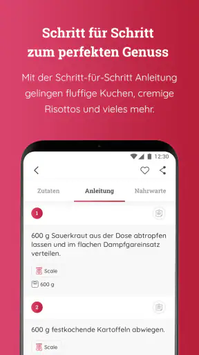 Monsieur Cuisine App screenshot