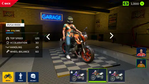 Motorrad-Stunt-Wheelie-Spiel screenshot
