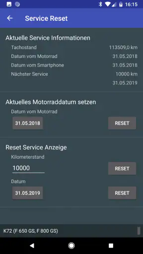 MotoScan für BMW Motorrad screenshot
