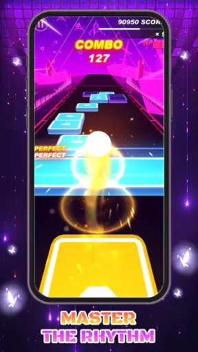 Music Ballz Go - Sprung Stern screenshot