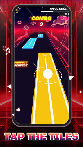 Music Ballz Go - Sprung Stern screenshot