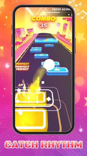 Music Ballz Go - Sprung Stern screenshot