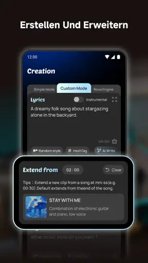 MusicLab: KI Song & Musikvideo screenshot