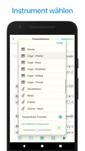 Musik Noten Scanner, Leser app screenshot