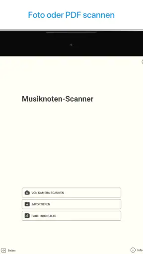 Musik Noten Scanner, Leser app screenshot