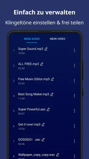 Musik Schneiden & Audio-Editor screenshot