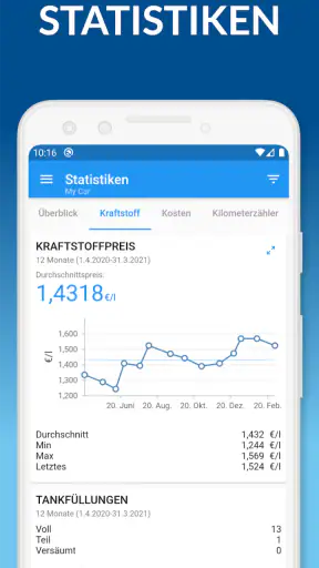 My Car: Fahrzeugmanagement screenshot