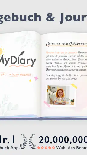 My Diary, Journal Tagebuch app screenshot
