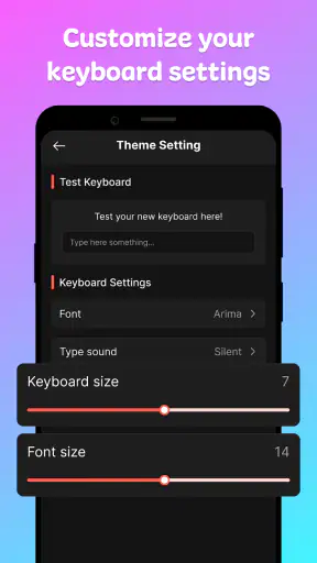 My Keyboard: Themes & Fonts screenshot