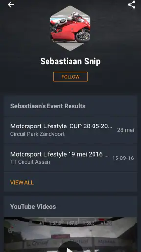 MYLAPS Speedhive screenshot
