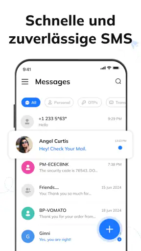 Nachrichten: Text SMS Home App screenshot