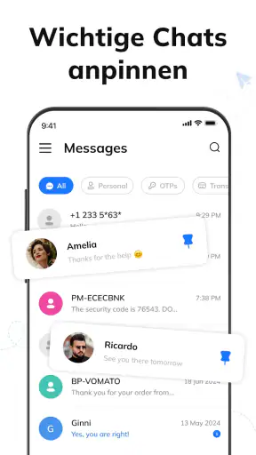 Nachrichten: Text SMS Home App screenshot