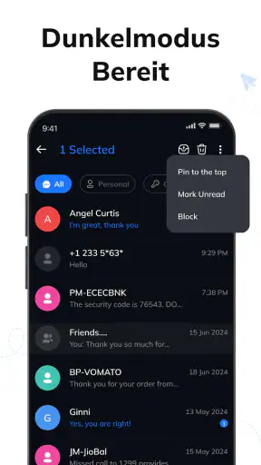 Nachrichten: Text SMS Home App screenshot