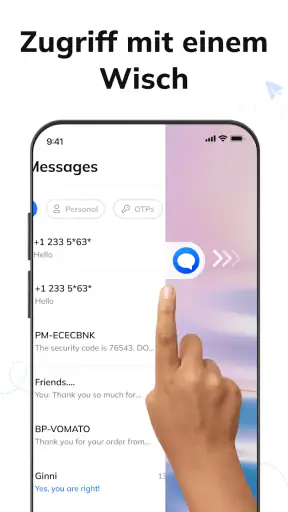 Nachrichten: Text SMS Home App screenshot