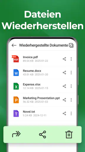 Nachrichten Wiederherstellen screenshot