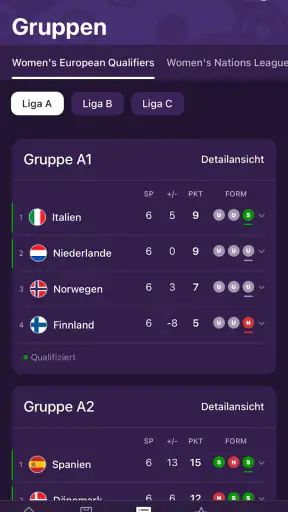 Nations League & Women's EURO screenshot