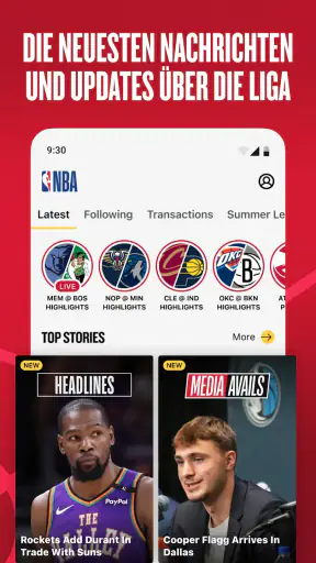 NBA: Live-Spiele & Spielstände screenshot