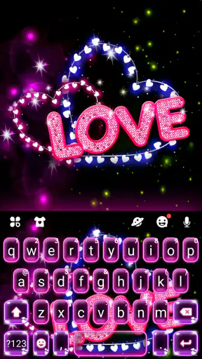 Neon Love Themen screenshot