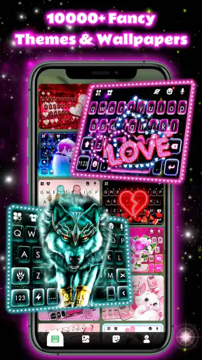Neon Love Themen screenshot