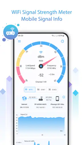 Netzsignal: WiFi & 5G screenshot