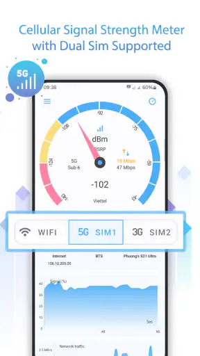 Netzsignal: WiFi & 5G screenshot