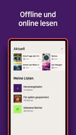 Nextory: Hörbücher & E-Books screenshot