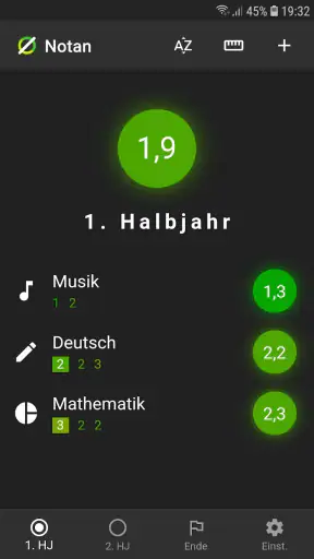 Notan: Notenrechner screenshot