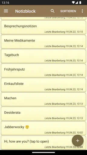 Notepad - einfache Notizen screenshot